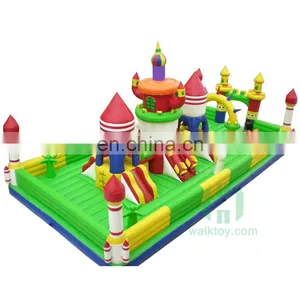 Children Inflatable Big Jumgle Bouncer Amusement City thumbnail-1