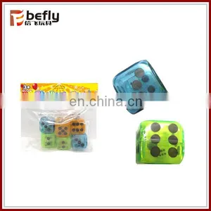 Transparent Dice Toy Cheap Small Plastic Toy thumbnail-1