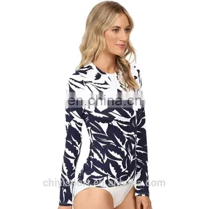 2017 OEM Sublimation Print Rash Guards ,blank, Long Sleeves Rashguards for Womens thumbnail-2