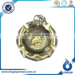 High Quality Bronze Plated Zinc Alloy Ashtray for Mexico Souvenir thumbnail-1