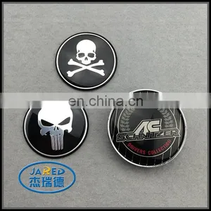 Skull Mirror Surface Badge for Car thumbnail-3