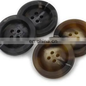 2cm White Plastic Buttons Black 4 Holes Resin thumbnail-4