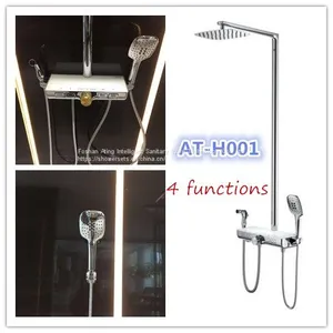 2019 New FOSHAN CHINA Supplier Ating AT-H001 4functions Bathroom Shower Sets Rainfall Shower thumbnail-1