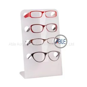 Customized Countertop White Acrylic Sunglasses Display Rack thumbnail-1