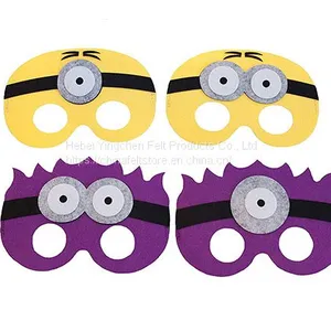 Cheap Custom Colorful Halloween Superhero Felt Masks thumbnail-2