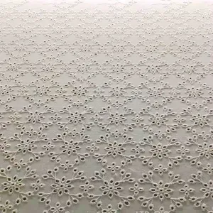 Ndia Embroidered Fabrics Textiles 100% Cotton Lace Fabric thumbnail-1