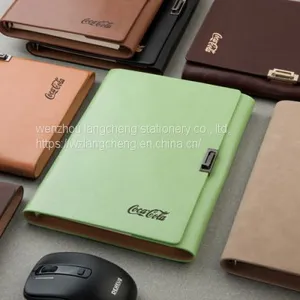 2020 New 6 Ring Bind Notebook Custom a5 Planner Kraft Diary Calendar Card Holder Logo Printing Notebook thumbnail-3