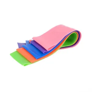 Gym Fitness Equipment Custom Printed Logo Exercise Resistance Band Loops Sets thumbnail-3