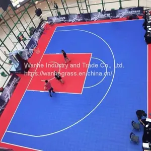 Wanhe OEM Plastic Sport Court Flooring Indoor and Outdoor Courts thumbnail-2