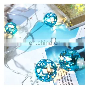 10L Waterproof Led Iron Ball Night Ceiling Light Christmas Diwali Decoration Wall String Lights Indoor Garden Wall Home Lighting thumbnail-1
