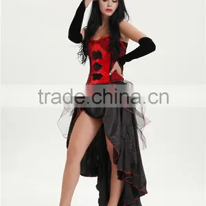 Walson Party Prom Sexy Spaghetti Strap Sexy Waist Trainner Dress Sexy Halloween Costume for Women thumbnail-2