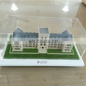 Handmade Miniature School Building Model , Led Light Handicraft thumbnail-2