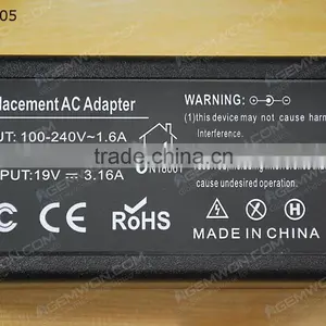 High Copy Laptop AC Power Adapter for Acer 19V 3.16A 60W thumbnail-6