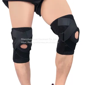 Knee Brace With Side Stabilizers Patella Gel Pads for Knee Support Adjustable Compression Knee Support Braces for Knee Pain, Meniscus Tear,ACL,MCL,Arthritis, Joint Pain Relief thumbnail-4