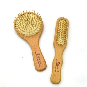 Wood Brush Hair Fast Hair Straightener Brush Natural Hair Brush thumbnail-1