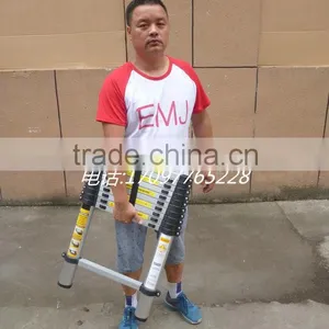 TELESCOPIC 3.2m ALUMINIUM DIY FOLDABLE EXTENDABLE BULIDERS MULTI PURPOSE LADDER thumbnail-2