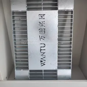 Steel Grating Manufacturer's Spot Hot-dip Galvanized Manhole Cover Steel Grating Plate Reinforcement Mesh Car Wash Room Platform Step Steel Grating thumbnail-3