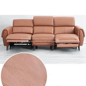 Italian Minimalist Leather Functional Sofa Living Room Combination Italian Light Luxury European Classic Electric Sofa thumbnail-1