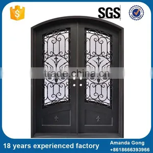 Durable In Use Wrought Iron Grill For Front Doors Sale thumbnail-3