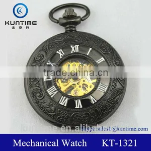 Mechanical Punk Pocket Watch With Quality Alloy Metal thumbnail-1