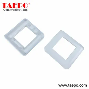 80x80mm French Style Network Face Plate Frame Compatible With Metal Bracket and Insert thumbnail-1