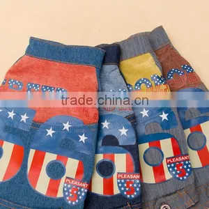 Cowboy Mix Color Dog Outfits Pet Dog Clothes for Teddy thumbnail-3