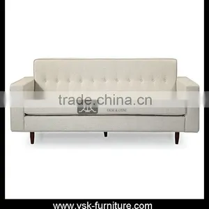 SF-140 Guangdong Foshan Fashion White Sofa OEM thumbnail-1