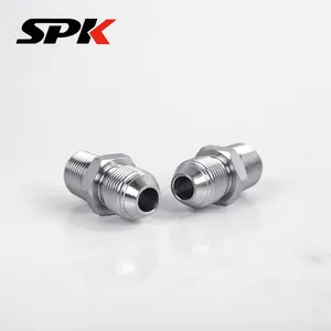 Hydraulic Oil Tube Male Thread Straight Flared Fitting, British Thread High-Pressure Oil Tube Hydraulic Accessory, D-Type Thread Transition Fitting thumbnail-5
