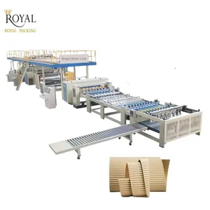 Factory Price Single Facer Corrugated Machine | High-Speed 3/5/7 Ply Corrugated Cardboard Production Line thumbnail-1