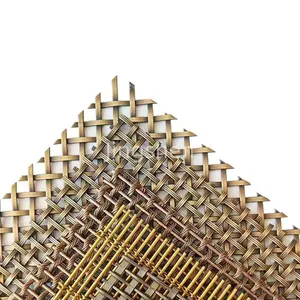 Durable New Stainless Steel Woven Decorative Mesh Patterns, Suitable for Elevator Car Decoration thumbnail-3