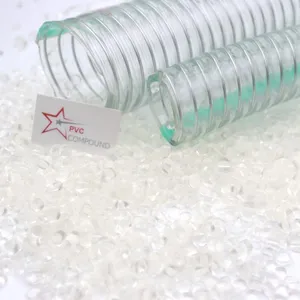 Marine Grade PVC Granules Super Soft Clear Garden Hose Pressure Spray Modified PVC High Compounding Particle Grains Pellet Form thumbnail-4