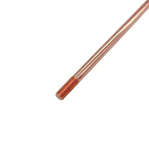 99.9% Pure Copper Ground Rod C11000 ASTM B187 for Transformer Grounding Applications thumbnail-1