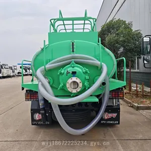 Isuzu 5-cubic and 6-cubic Export-type 4×2 Single-axle Vacuum Sewage Suction Truck, Specially Customized for the Overseas Market thumbnail-4