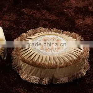 Noble Short Nap Fabric Sofa Cushion and Fringed Embroidered Decor Sofa Pillows thumbnail-4