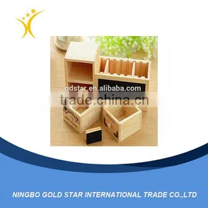 New Product Unique Wooden Pencil Holder With Blackboard/desk Organizer thumbnail-1