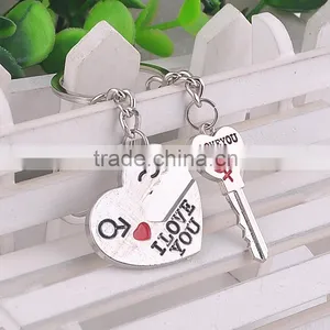 Wholesale Metal Keychain Small Gifts English Couple Keychain thumbnail-2