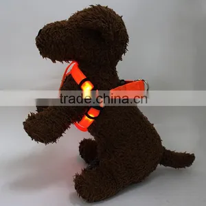 LED Light Chest Strap Pet Dog Harness Glow Leash Chest Flashing Pet Harness thumbnail-1