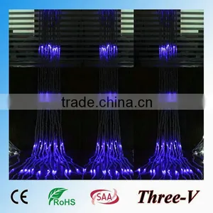 6*3M 640LEDs CE ROHS SAA Approved LED Christmas Curtain String Light Indoor LEDstage Waterfall Lights 220V/110V thumbnail-1