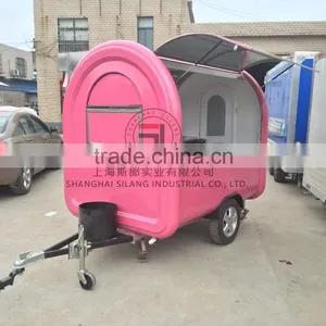 SILANG SL-6 Pink Food Truck Multi-functional Mobile Food Trucks Mobile Food Carts thumbnail-1