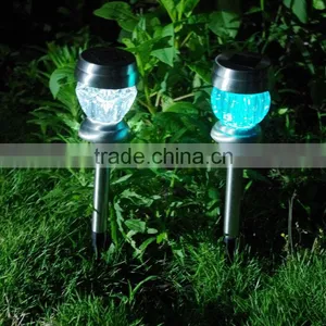 New LED Insert Light Solar Lamp Stainless Steel Garden Solar thumbnail-1