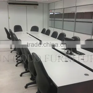 Modern Conference Desk With Power Socket Wood Meeting Table (SZ-MT032) thumbnail-1