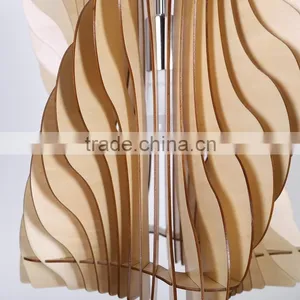 LED Pendant Light JK-8005B-28 Wood Pendant Lamp for Hotel Restaurant Projects Decoration thumbnail-4