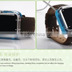 Clear Cover Case Protecter PC Charging Protecter Film for Apple Watch For Iwatch 38mm 42mm MT-4328 thumbnail-5