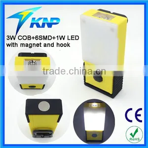 3W COB And 6 SMD Magnetic LED Work Light Poweredy By Dry Battery thumbnail-1