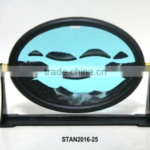 Moving Sand Art/Oval Sand Timer/Time Fly Toy Blue thumbnail-1