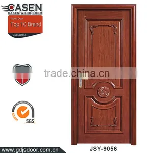 China Wholesale Mdf Engineering Teak Unfinished Wood Entry Door thumbnail-1