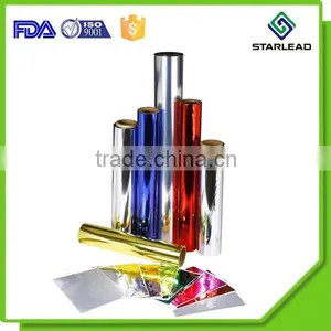 Color Coated and Laminated Polyester Film, Colored Plastic Gold Metalized PET Film thumbnail-5