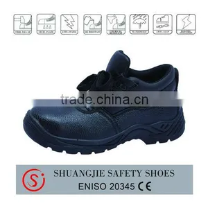 Low Price Middle Cut Steel Toe and Steel Midsole Leather Safety Shoes,9050 thumbnail-1