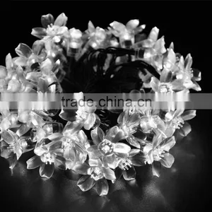 10m 100 Leds Warm White Decorative LED Indoor Flower String Lights or Led Rope Light thumbnail-1