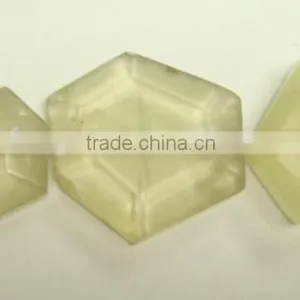 Wholesale Glass Tumbled Flat Loosen Faceted Gemstone for Sale thumbnail-1